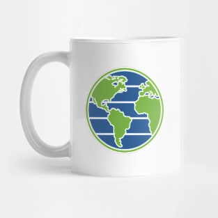 Earth Day Globe Planet Green Blue No Words Mug